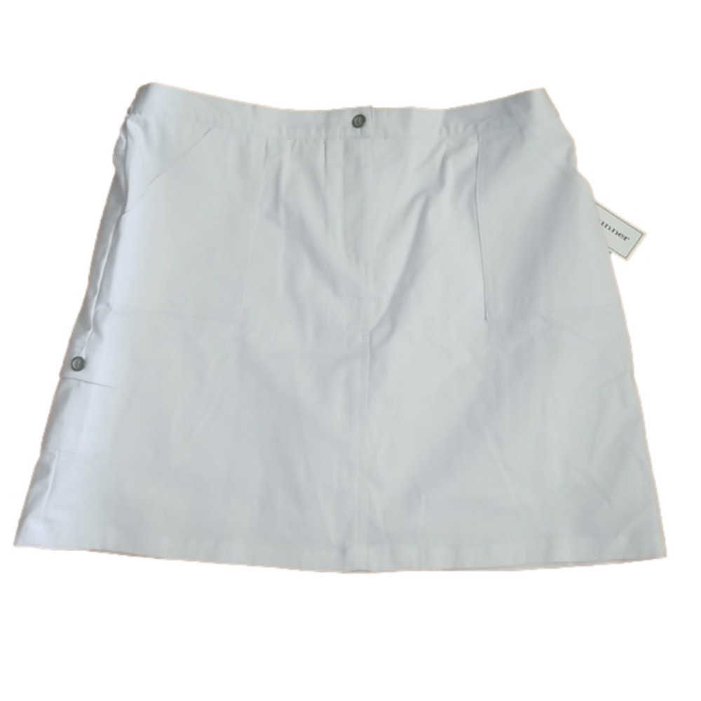 ALFRED Dunner Golf Skirt Mini White Stretch Size 16